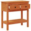 vidaXL Console Table Wax Brown 75 x 35 x 75 cm Soild Pine Wood