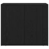 vidaXL Sideboard Black Oak 240 x 33 x 70 cm Engineered Wood