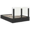 vidaXL Storage Bed with Headboard Black 150 x 200 cm Engineered Wood