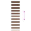 vidaXL Zebra Blind Brown 40x100 cm Fabric Width 35.9 cm Polyester