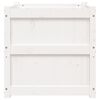 vidaXL Garden Planters 2 pcs White Solid Wood Pine