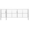 vidaXL Garden Gate Steel 500x150 cm Silver