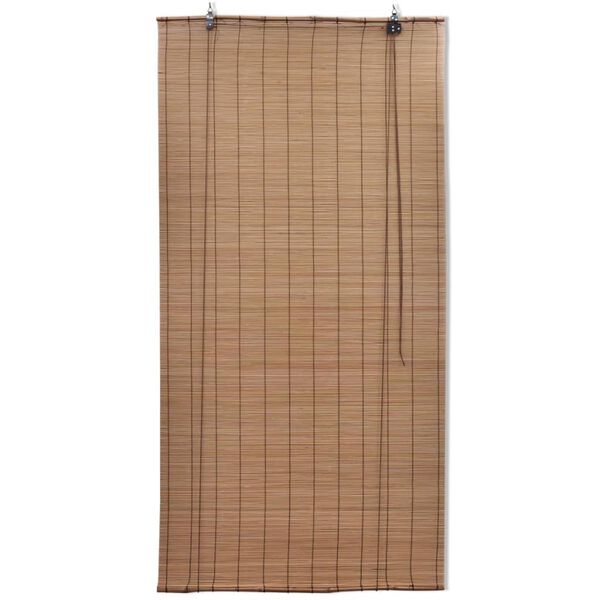 vidaXL Brown Bamboo Roller Blinds 120 x 220 cm