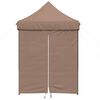 vidaXL Party Tent Folding Brown 200 x 200 x 306 cm Oxford Fabric