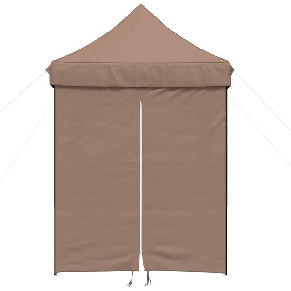 vidaXL Party Tent Folding Brown 200 x 200 x 306 cm Oxford Fabric