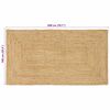 vidaXL Area Rug Beige 100 x 200 cm Jute