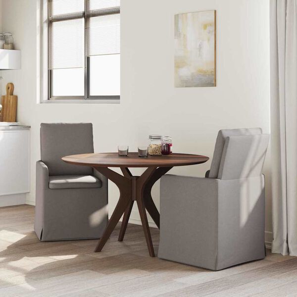 vidaXL Dining Chairs 2 pcs Taupe 57 x 67 x 98 cm Fabric