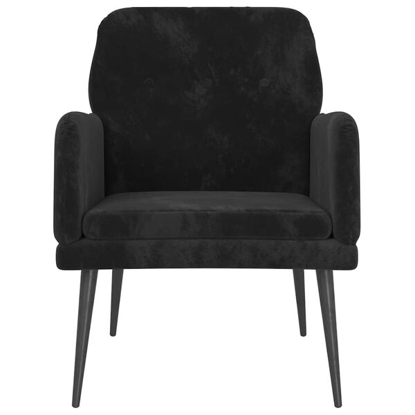 vidaXL Armchair Black 79 x 62 x 79 cm Velvet