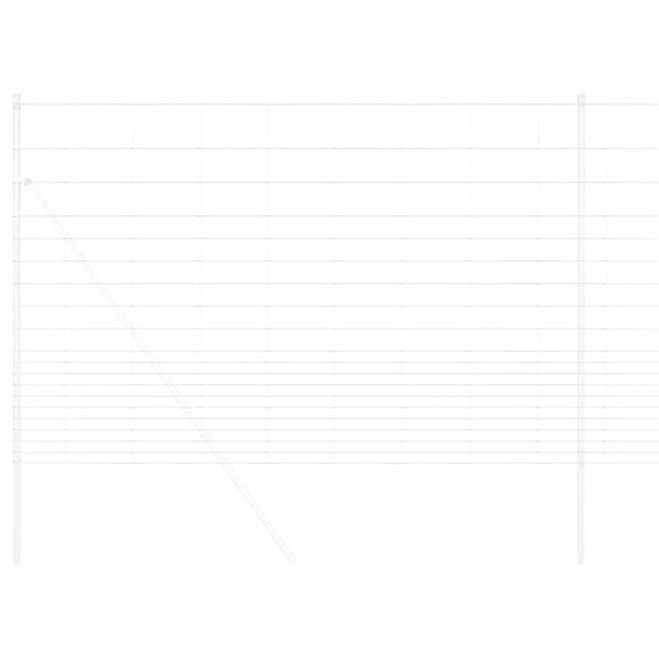 vidaXL Field Fence Grey 1.6 x 10 m Steel