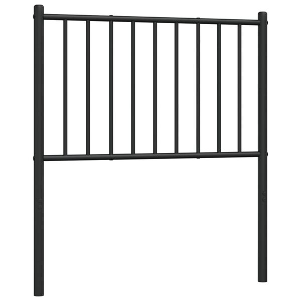 vidaXL Metal Replace Headboard Black 75 cm
