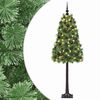vidaXL Artificial Hinged Christmas Tree with Baubles 120 cm 150 LEDs