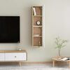 vidaXL TV Cabinets 2 pcs White and Sonoma Oak 30.5x30x60 cm Engineered Wood