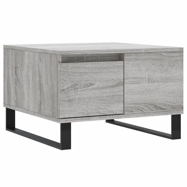 vidaXL Coffee Table Grey Sonoma 55x55x36.5 cm Engineered Wood