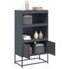 vidaXL Highboard Anthracite 68.5x38.5x123.5 cm Steel