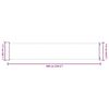 vidaXL Patio Retractable Side Awning 117x600 cm Red