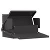 vidaXL Chicken Treadle Feeder Black 50 x 40 x 29 cm Cold-Rolled Steel