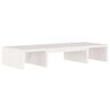 vidaXL Monitor Stand White 60x24x10.5 cm Solid Wood Pine