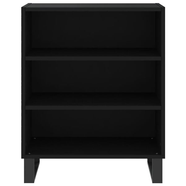 vidaXL Sideboard Black 57x35x70 cm Engineered Wood