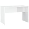 vidaXL Dressing Table Set with LED High Gloss White Engineered Wood