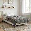 vidaXL Full Year Duvet Quilted Light Grey 140 x 220 cm Microfiber