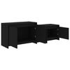 vidaXL TV Cabinet Black 146.5x35x50 cm Engineered Wood