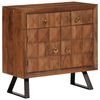 vidaXL Drawer Cabinet Honey Brown 70x35x70 cm Solid Wood Acacia