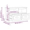 vidaXL TV Cabinet Sonoma Oak 80x35x50 cm Engineered Wood