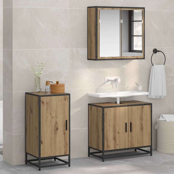 vidaXL Sideboard Artisan Oak 35.5 x 35 x 76 cm