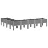 vidaXL Garden Planter with Legs Light Grey 200x160x42 cm PP
