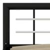 vidaXL Bed Frame without Mattress Black and White Metal 120x200 cm