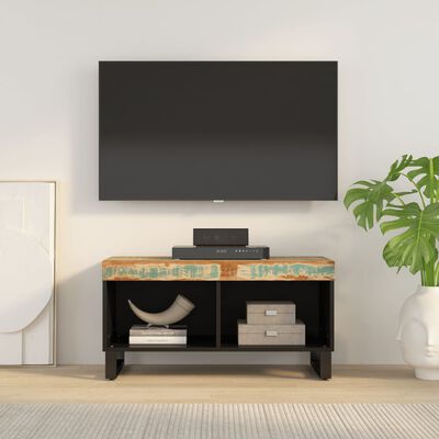 vidaXL TV Cabinet 85x33x43.5 cm Solid Wood Reclaimed