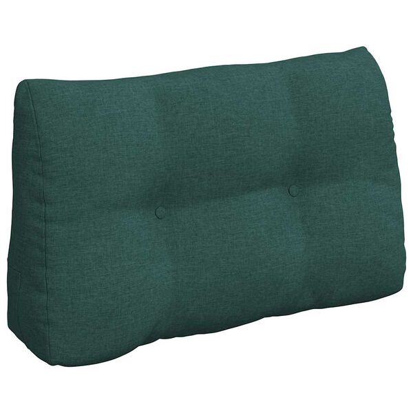 vidaXL Back Pillow Dark Green 80 x 24 x 50 cm Fabric