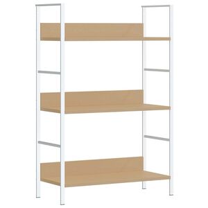 vidaXL 3-Layer Book Shelf Oak 60x27.6x90.5 cm Engineered Wood