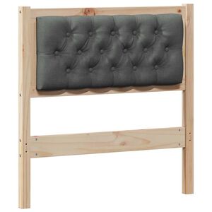 vidaXL Headboard Other Brown and dark grey 75 cm Solid pine wood