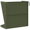 vidaXL Hay Feeder Olive Green 71 x 33 x 70 cm Cold-Rolled Steel