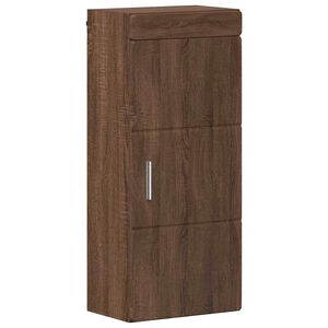 vidaXL Bathroom Wall Cabinet TULUM Brown Oak 37 x 24.5 x 86 cm
