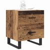 vidaXL Bedside Cabinet 2 pcs Old Wood and Black 40 x 35 x 47.5 cm