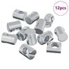 vidaXL Barrel Nuts 12 pcs Silver M6 x 13 mm (Thread Diameter x H)