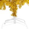 vidaXL Artificial Pre-lit Christmas Tree with Ball Set Gold 180 cm PET