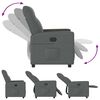 vidaXL Recliner Chair Reclining Dark Grey 69 x 86 x 100 cm Fabric