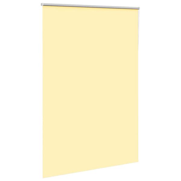 vidaXL Roller Blind Blackout Yellow 145x230 cm Fabric Width 141.6 cm Polyester