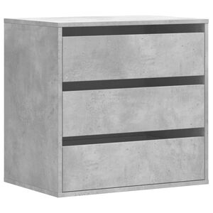 vidaXL Corner Chest of Drawers Concrete Grey 60x41x58 cm Engineered Wood