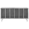 vidaXL Record Cabinet Concrete Grey 100x38x48 cm Engineered Wood