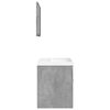 vidaXL 3 Piece Bathroom Furniture Set Concrete Grey Engineered Wood