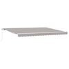 vidaXL Awning Retractable Light grey 450 x 350 x 165 cm Polyester