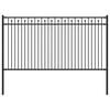 vidaXL Spike Fence BAARLO Black