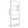 vidaXL Barn Door Brown 90 x 2.5 x 208 cm Solid Pine Wood