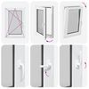 vidaXL Basement Window "RISOR" 60x80 cm Tilt&Turn DIN Left White