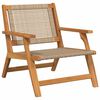 vidaXL Garden Chairs with Table 3 pcs Beige 45 x 45 x 40 cm