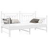 vidaXL Daybed Frame White 100 x 200 cm Steel